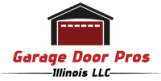 Garage Door Pros logo, red and black.